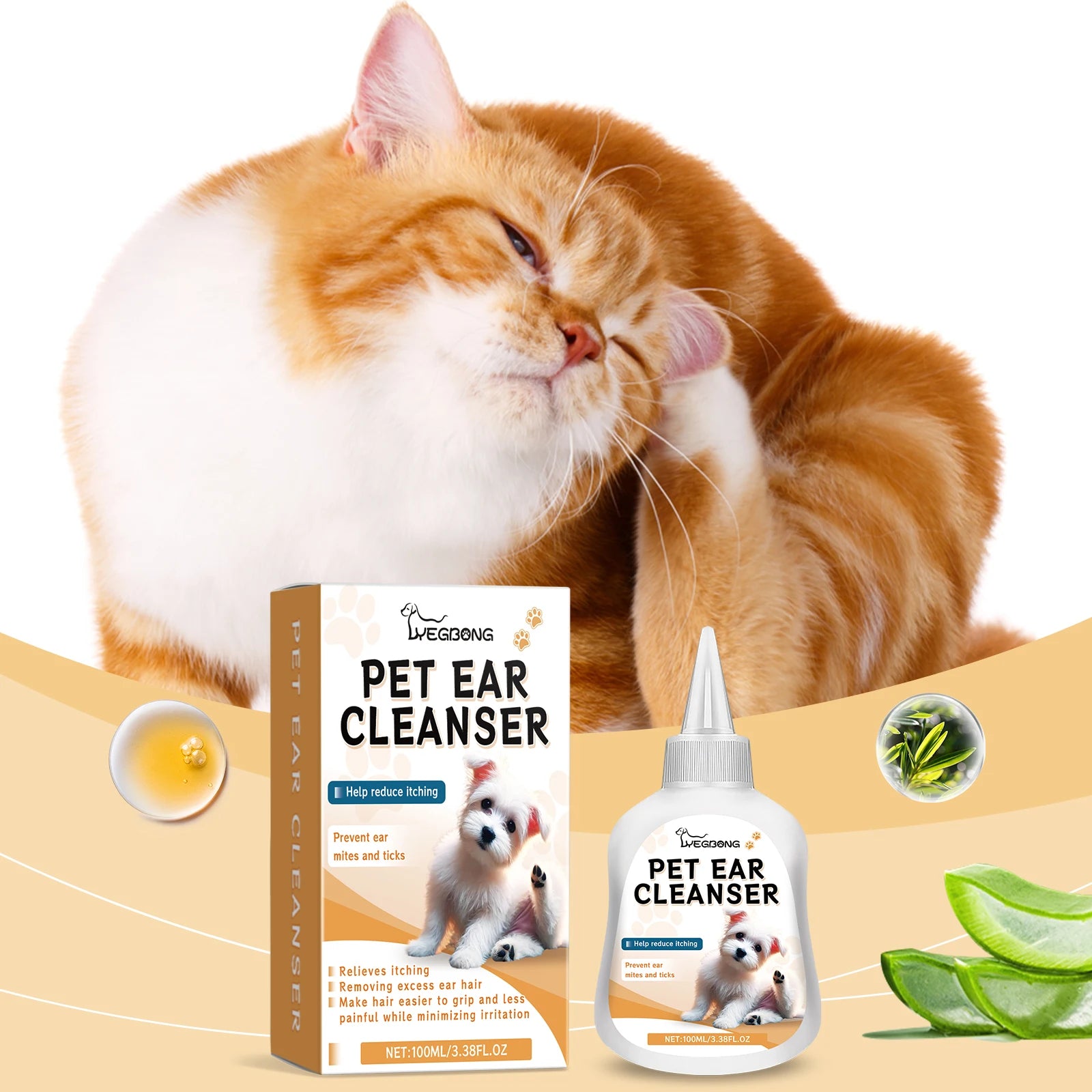 CalmEar™ Pet Ear Cleaning Solution