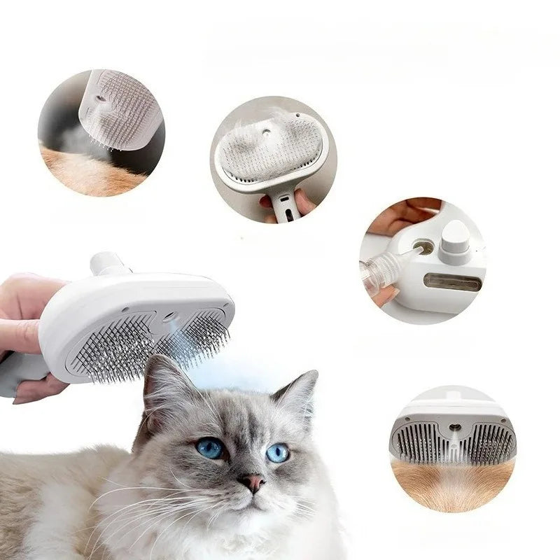 SteamSoft™ Pet Steam Grooming Brush
