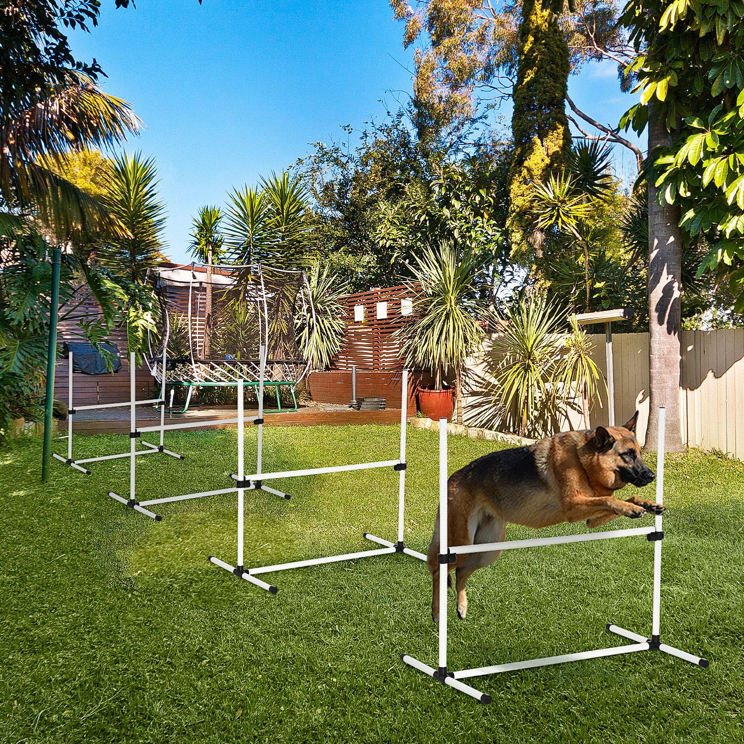 AgiliJump™ 4-Piece Adjustable Dog Agility Training Set